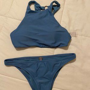 NWT AERIE Blue bikini set